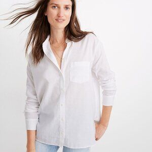 Madewell White Button Down Shirt, size medium